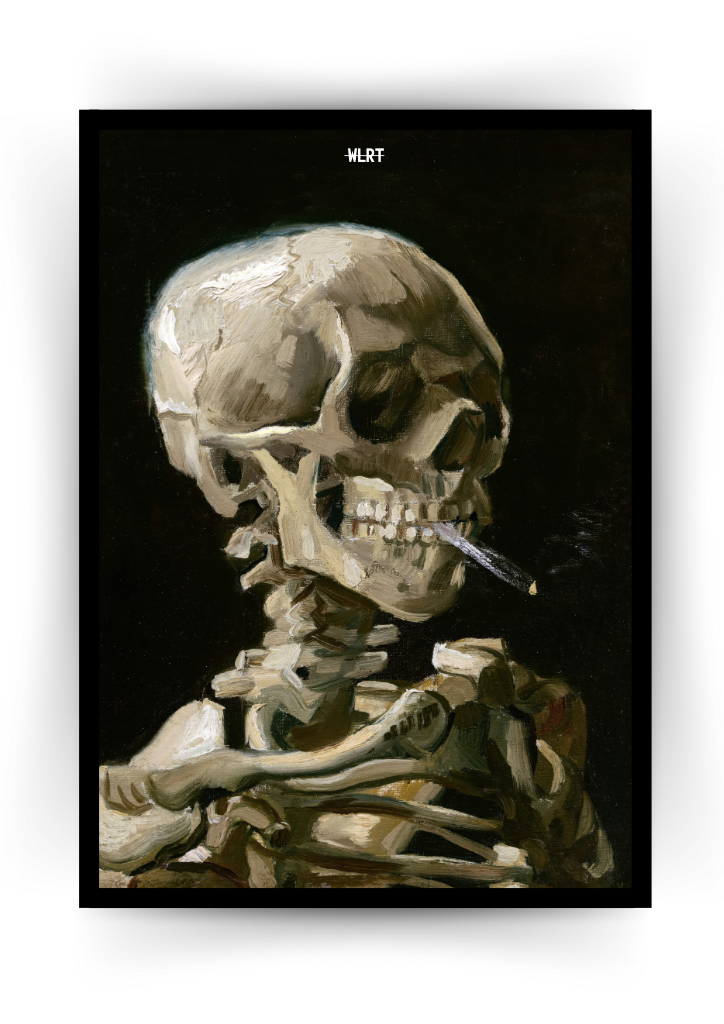 Head of a Skeleton with a Burning Cigarette – WLRT