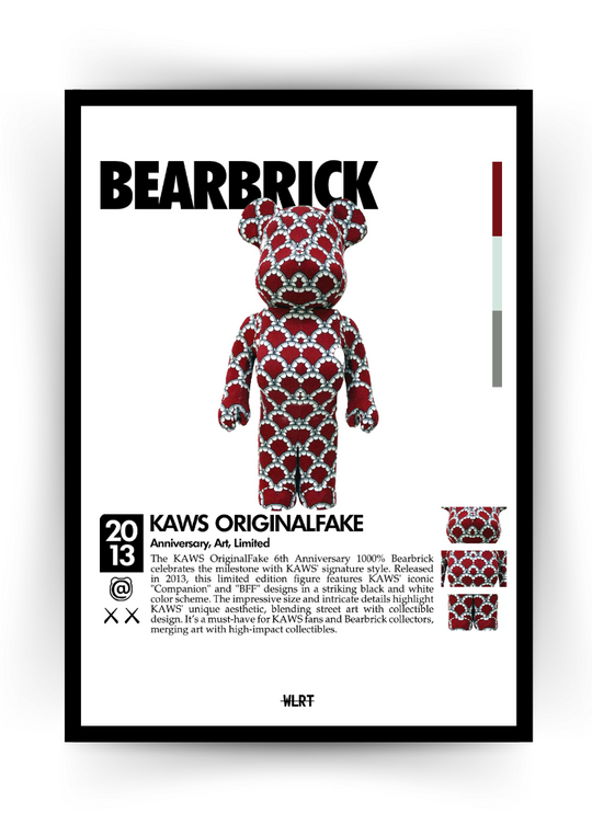 KAWS BEARBRICK - ORGINALFAKE – WLRT