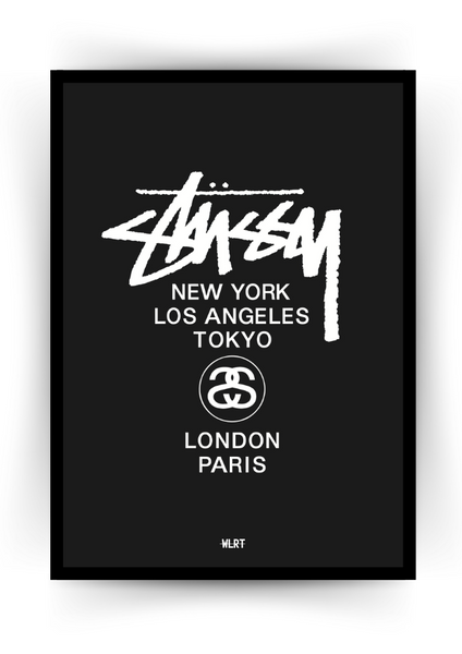 STUSSY LivinGS Letterpress レタープレスポスター ステューシーリビン STUSSY LivinGS Letterpress レタープレスポスター ステューシーリビン