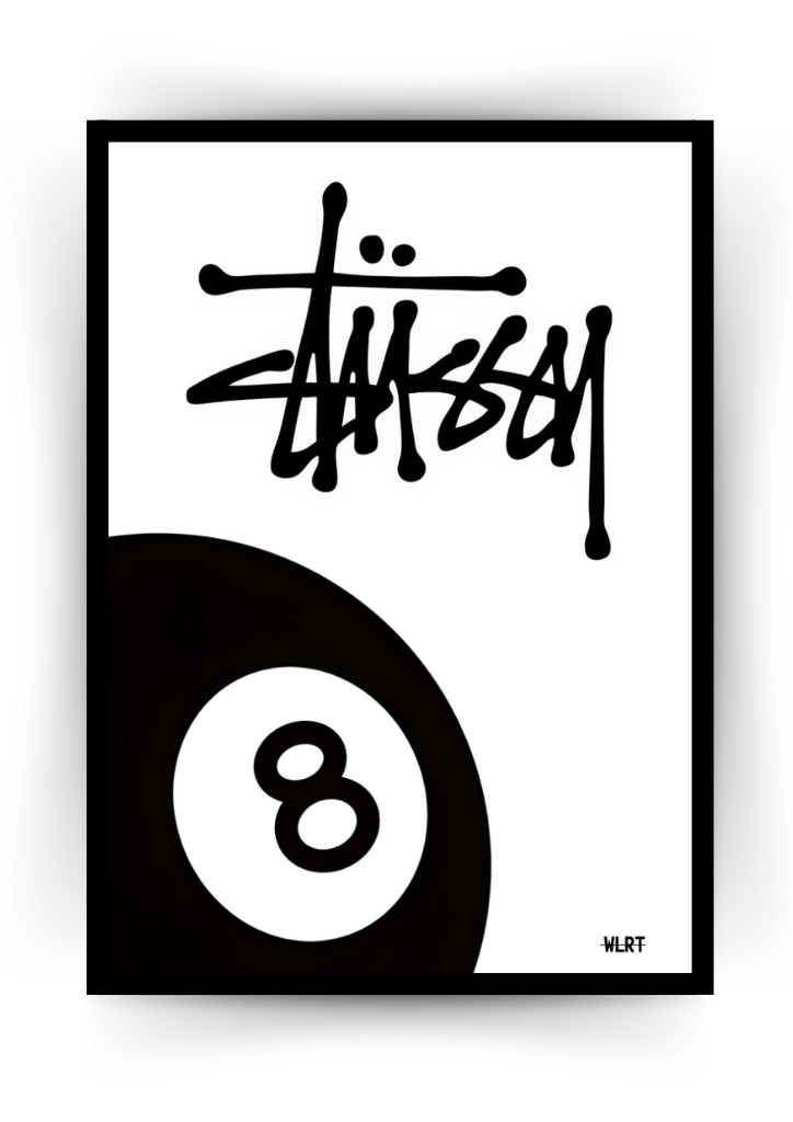 Stüssy Poster - White – WLRT